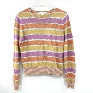 Veronica Beard Raimi Multicolor Striped Sweater Women's Medium
